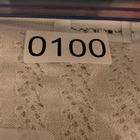 A.L.C. Soft Knit Open Knit Dress Cream White Sz S Designer Bride Bridal Vacation - Picture 15 of 16